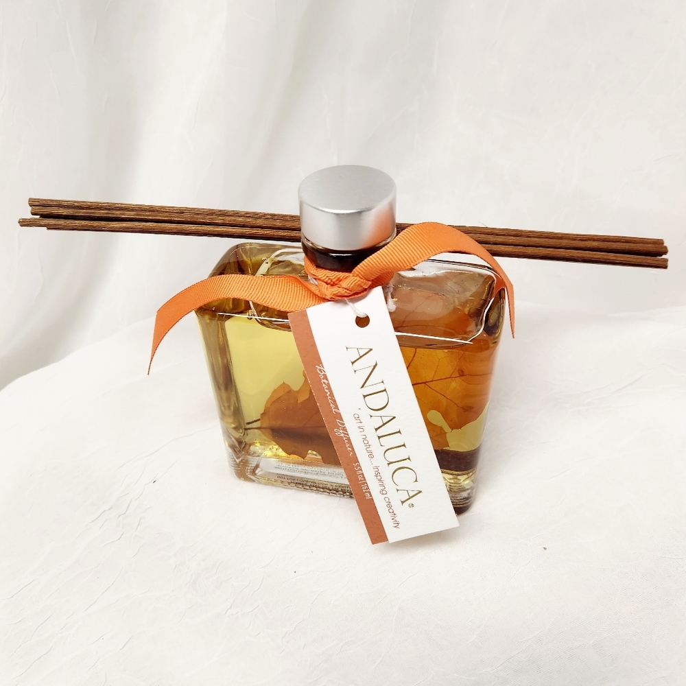 Andaluca Blissful Harvest Botanical Reed Oil Diffuser 7.5 fl oz Aromatherapy